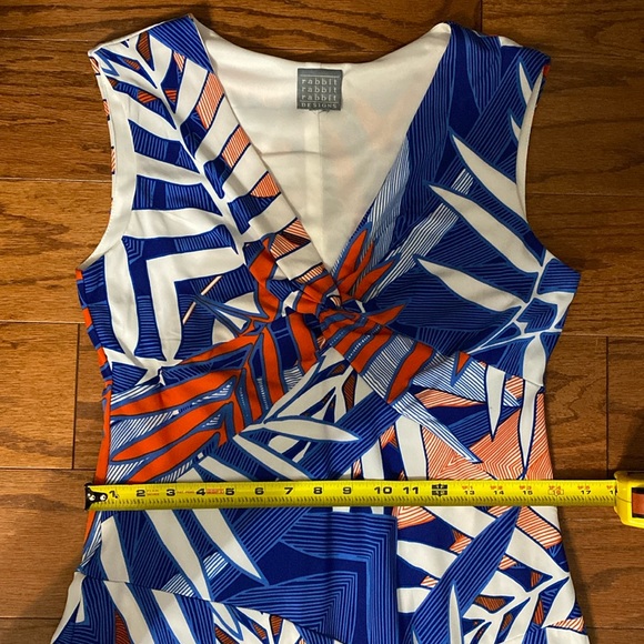 Rabbit rabbit rabbit design sleeveless dress-Med. - Picture 8 of 10